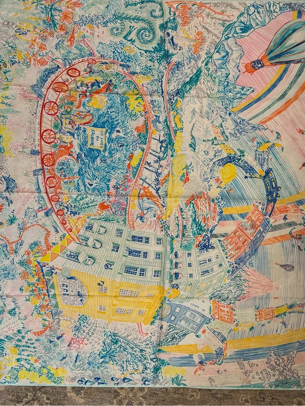 Luxury 90cm Silk Carnival Scarf